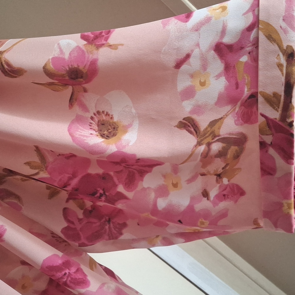 Ny Collection Floral Print Kimono Sz L LIGHTWEIGHT TRAVEL FAIRYCORE Sku Ae - Picture 7 of 9